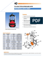 Technical Data Sheet: Series 4200 Type W Pressure Gate