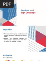 Semiotic: Sign Language