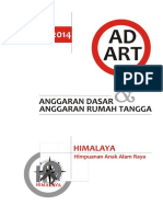 Contoh AD/ART HIMALAYA (Himpunan Anak Alam Raya) Revisi 2014 (Yogyakarta)