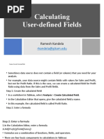 Calculating User-Defined Fields