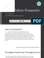 Menyalakan Komputer: Oleh: Rustomo Tim LPPK Wahana Tama Indonesia