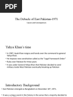 The Debacle of East Pakistan-1971: Causes and Consequences