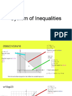 System of Inequalities