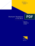 Employers' Perceptions of Key Skills: S Dench S Perryman L Giles