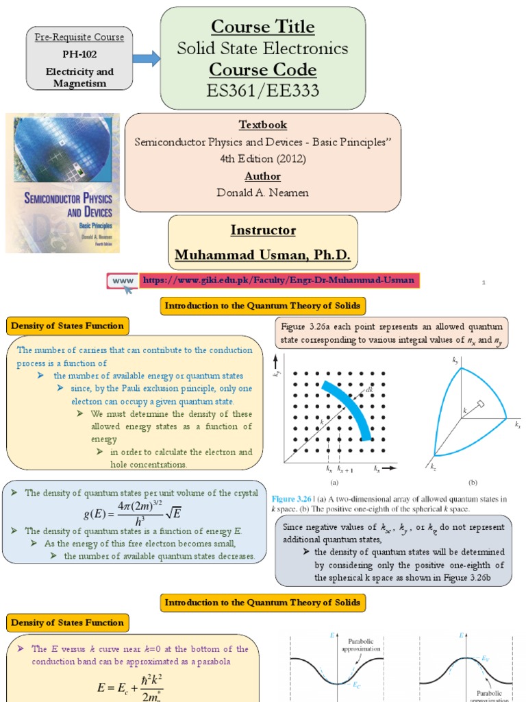Quantum Theory in Semiconductors | PDF | Electrical Resistivity And ...