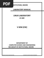 CS 505 - Linux Laboratory Manual - Updated - 1632739076