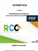 1serie 85 Progressão Aritmetica Soma Dos Termos Pa Finita I