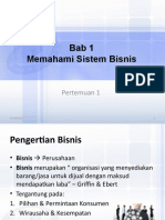 Pertemuan 1 Memahami Sistem Bisnis