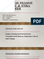 TUGAS  FILSAFAT  ILMU  &  ETIKA  PROFESI_Ulfasamalisa