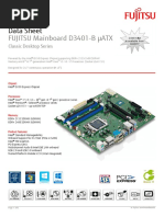 FUJITSU Mainboard D3401-B ATX: Data Sheet