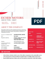 Eicher Motors Issue Type Presentation