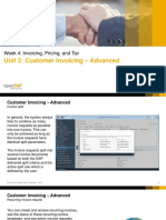 Unit 2: Customer Invoicing - Advanced: Week 4: Invoicing, Pricing, and Tax