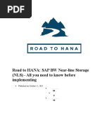 Road To HANA - SAP BW Near - Line Storage (NLS)