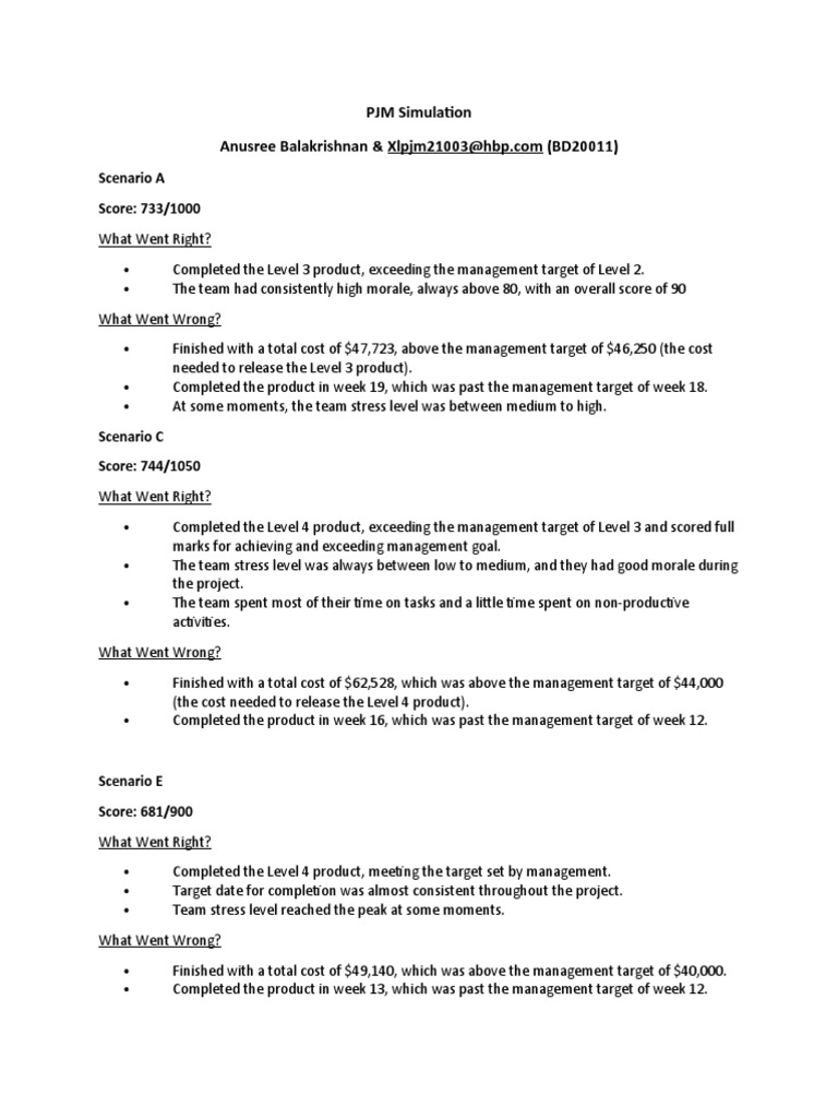 PJM Simulation Performance Analysis | PDF