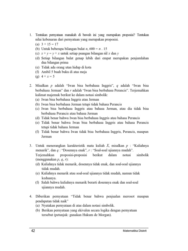 Matematika Diskrit | PDF