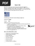 Mac Os: JAMF (Just Another Management Framework)