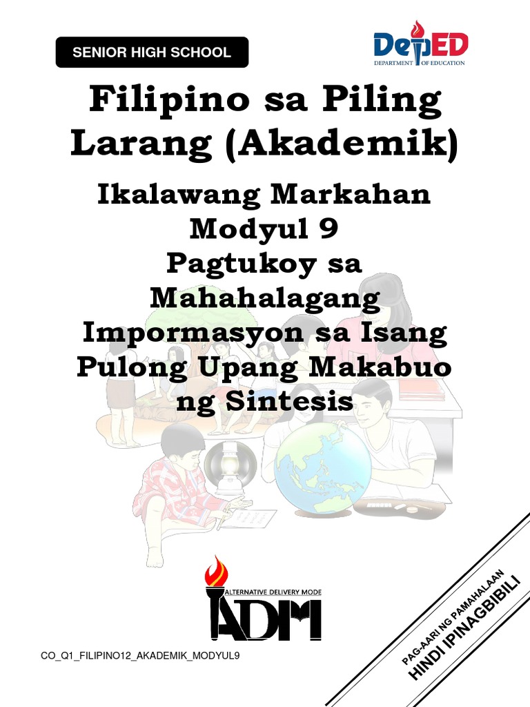 ADM Modyul 9 Filipino Sa Piling Larang (Akademik) | PDF