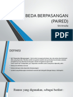 Uji Beda Berpasangan (Paired)