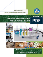 Teknik Kimia Modul 5 Metode Analisis Kimia Dan Mikrobiologi