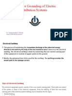 Earthing or Grounding of Electric Distribution Systems: Dr. Chandrashekhar N. Bhende School of Electrical Sciences