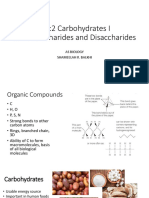 1A 2 Carbohydrates I Monosaccharides and Disaccharides