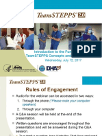 Introduction To The Fundamentals of Teamstepps Concepts and Tools (Part 1 of 3)