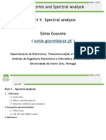 Time Series and Spectral Analysis Part V. Spectral Analysis: Sonia - Gouveia@ua - PT