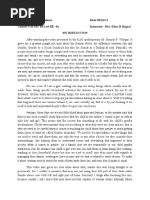 Reflection For GAD