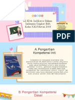 K10 Pengembangan Kurikulum KI, KD & Indikator Bahasa Indonesia Tingkat SMA Kelas X K13 Revisi 2018 (Fix)