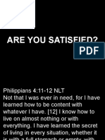 Are You Satisfied