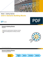 Unit 6: Scenario Building Blocks: Week 1: Getting Started