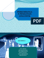 Perkembangan Penelitian Linguistik