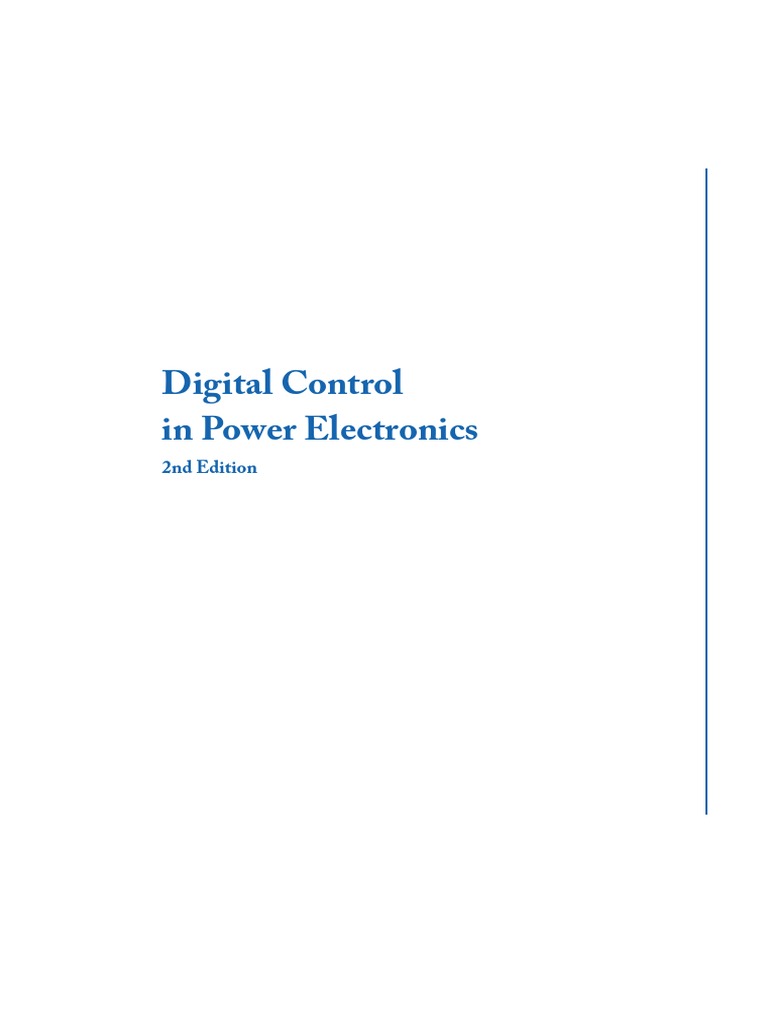 Digital control in power electronics 2nd edition pdf power