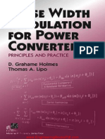 Pulse Width Modulation For Power Converters Principles and Practice by D Grahame Holmes and Thomas A Lipo