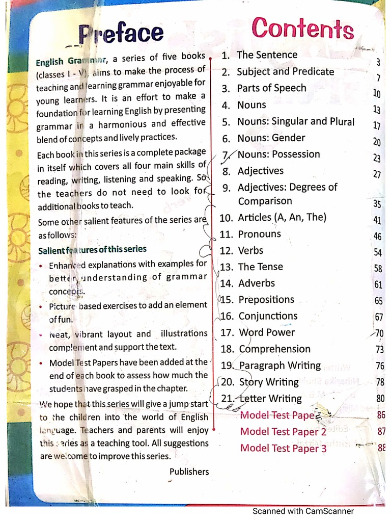 Class 5 Grammar | PDF