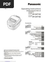 Operating Instructions: SR-SAT102 SR-SAT182