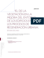 El Papel de La Vegetación en La Mejora Del Entorno de Los Edificios en Los Procesos de Regeneración Urbana