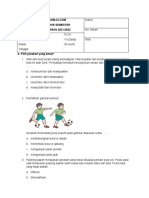 Soal Pas Pjok Kelas 6 Semester 1 SDN 21