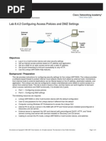 Lab 8.4.2 Configuring Access Policies and DMZ Settings