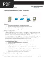 Lab 9.3.3 Troubleshooting Physical Connectivity