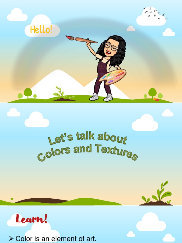 Week 2 Lesson On Colors and Textures | PDF | Language Arts & Discipline