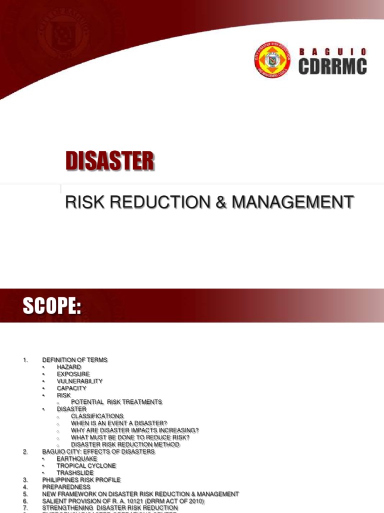 Disaster: Risk Reduction & Management | PDF | Hazards | Emergency ...