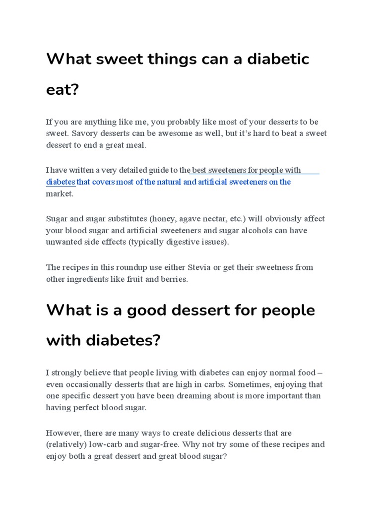 10 Easy and Delicious LowCarb Dessert Recipes for People with Diabetes