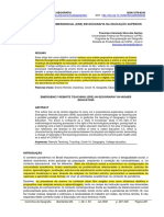 Ensino Remoto Emergencial (Ere) em Geografia Na Educação Superio