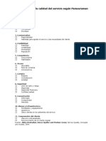 Dimensiones de La Calidad Del Servicio Segun Parasuraman(1) (2)