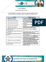 Learning Activity 2 Evidence: Memorable Moments