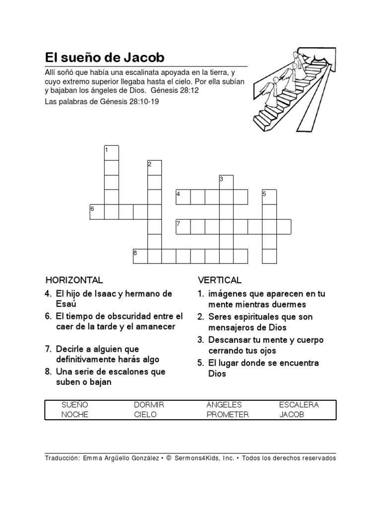 Jacobs Dream Esp Crossword PDF