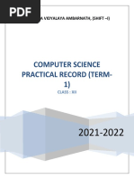 XII CS Term1 Practical Solution