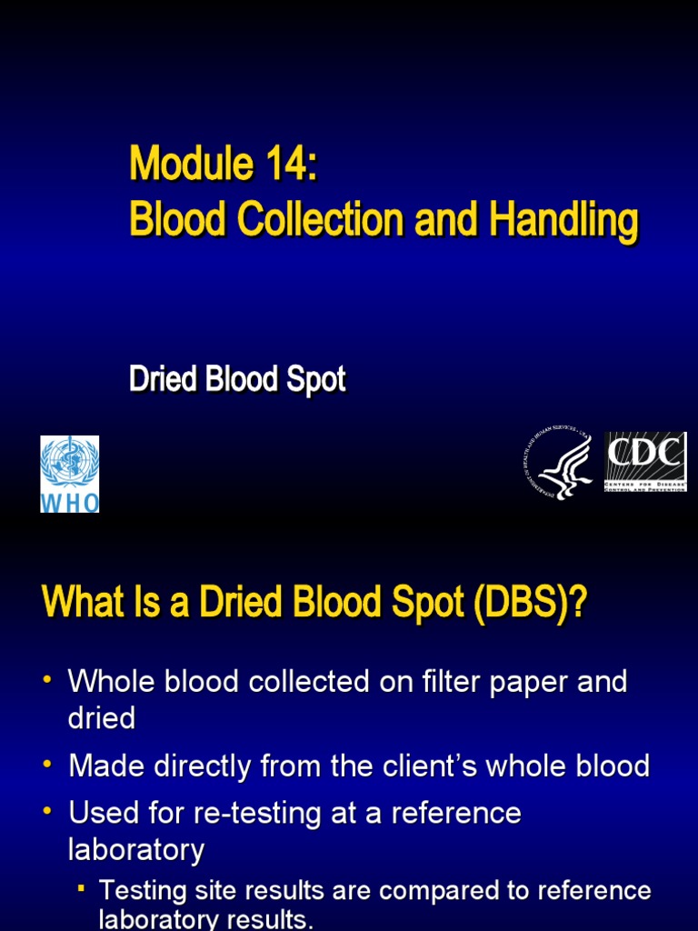 Dried Blood Spot Collection Guide | PDF | Paper | Blood Plasma