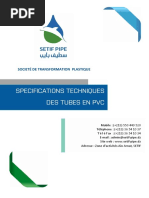 Specifications Techniques PVC